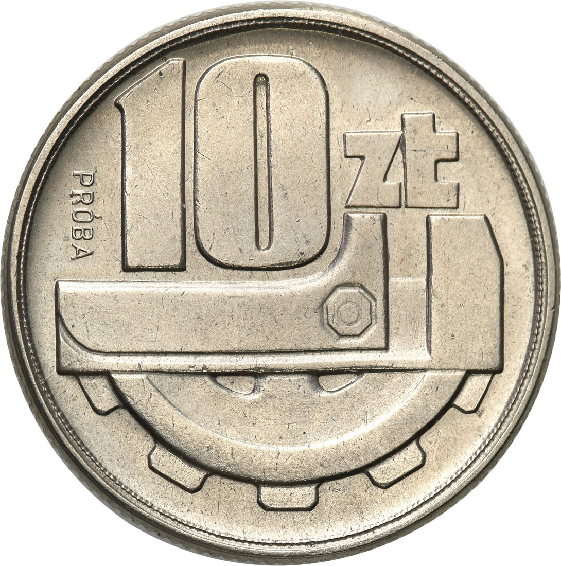 PRL. PRÓBA Nikiel 10 złotych 1960